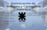 Optimización de software y cartografia antartica