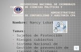 SUJETOS DE PROTECCIÓN Y RIESGOS CUBIERTOS
