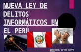 Nueva ley de delitos informáticos en el perú