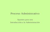 Proceso administrativo y su evolución