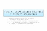 TEMA 4:ORGANIZACIÓN POLÍTICA Y ESPACIO GEOGRÁFICO