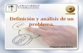 Definición y análisis de un problema