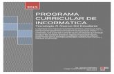 Programa curricular informatica 2012