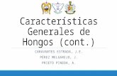 Características generales de Hongos (Cont.)
