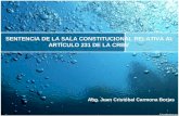 Ponencia sobre la sentencia del TSJ y la "continuidad administrativa" - Juan Cristobal Carmona