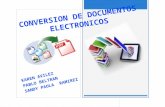 Conversion de documentos electronicos