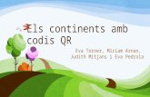 Els continents amb codis QR