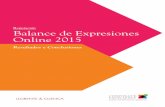 Estudio - Balance de Expresiones Online  2015