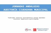 Jornadas Andaluzas Auditoría Ciudadana Municipal