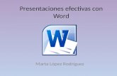 Presentaciones efectivas con Word 15/04/15