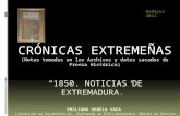 1850. NOTICIAS DE EXTREMADURA. EMILIANA HABELA VACA