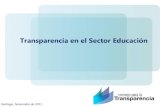 Transparencia en el Sector Educación
