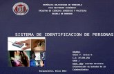SISTEMA DE IDENTIFICACION DE PERSONAS