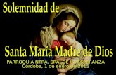 Santa maria madre de dios 2015