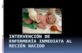 Intervención de enfermería inmediata al recién nacido con caso clinico