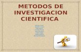 Presentacion  metodos de investigacion cientifica