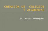 Cracion de _colegios_y_academias
