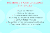 Internet y comunidades virtuales.
