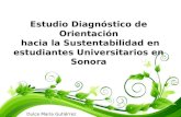 Estudio diagnóstico de Orientación hacia la Sustentabilidad