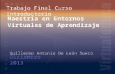 Trabajo Final-Curso Introductorio Por Guillermo Ant. De León Suero