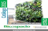 Catálogo 2015 BioEspacio