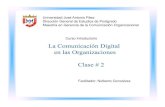 La Comunicación Digital en las Organizaciones (Clase 2)