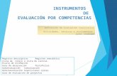 Instrumentos de evaluación por competencias.
