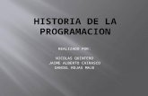 HISTORIA DE LA PROGRAMACION