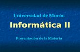 Presentacion informatica ii-2014