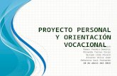 Proyecto personal y orientación vocacional