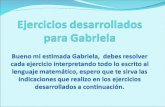 Gabriela ejercicios