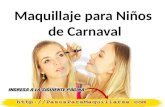 Maquillaje para niños de carnaval