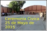 Ceremonia cívica 25 de mayo 2015
