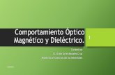 Comportamiento Dielectrico Magnetico y Optico de los Ceramicos