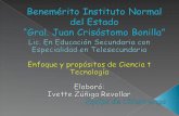 Enfoque y Prpósito de Ciencias y Tecnologías.
