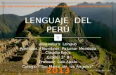 Lenguaje  del perú