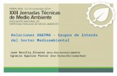 Mesa redonda "Relaciones ANEPMA - grupos de interés del Sector Medio Ambiental". Ignacio Aguilar, RSU Ciudad Real y Juan Revilla, SADECO