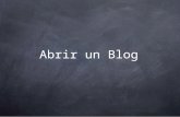 Abrir Un Blog