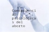 Consecuencias psicológicas del aborto completo