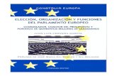 Elección, organización y funciones del Parlamento Europeo