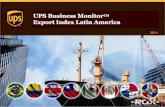 UPS Business Monitor Export Index Latin America