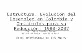 Evolución del desempleo en Colombia y obstáculos para su reducción.