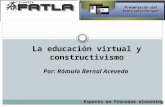 Educación virtual constructivismo