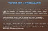 Tipos y lasificacion de lenguajes de programacion