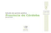 Intención de voto a Presidente en Córdoba
