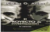 El proyecto de investigacion   Fidias Arias - 2012 - 6a edicion