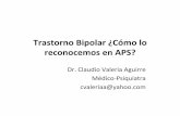 Trastorno Bipolar ¿Cómo lo reconocemos en APS?