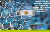 Estudio: fútbol de primera división argentino y redes sociales