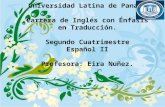 Portafolio de Español Universidad Latina de Panamá Español ii