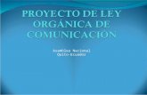 Proyecto  Ley  Comunicación